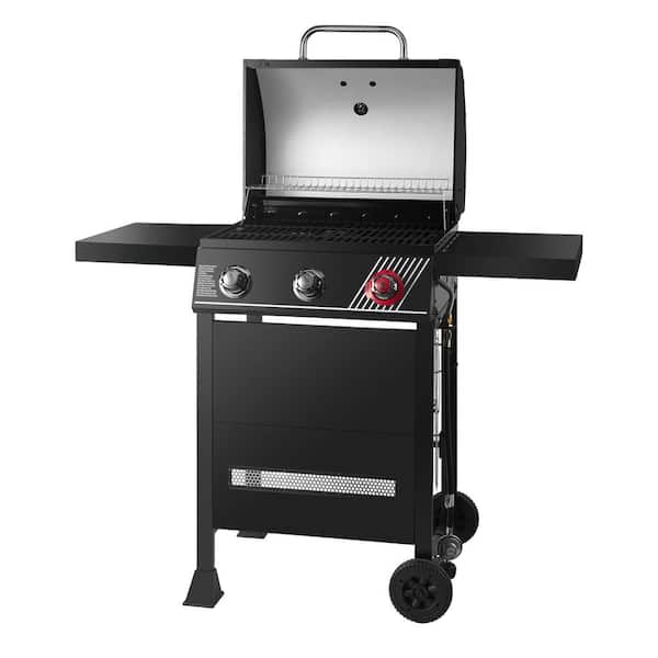 3-Burner Propane Gas Grill in Matte Black with TriVantage Multi-Functional Cooking System - Image 9