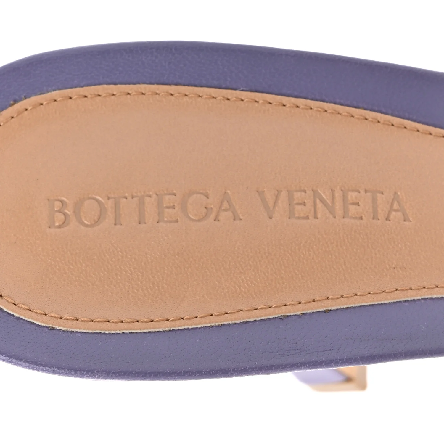 Lambskin Stretch Mule Sandals 41 Lavender