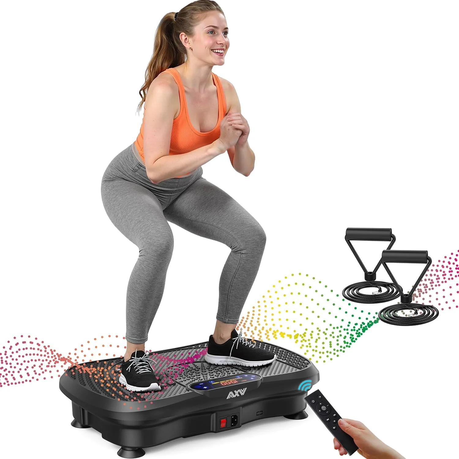 Plateforme vibrante de fitness AXV : idéale pour les hommes et les femmes souhaitant perdre du poids et brûler des graisses en salle de sport.