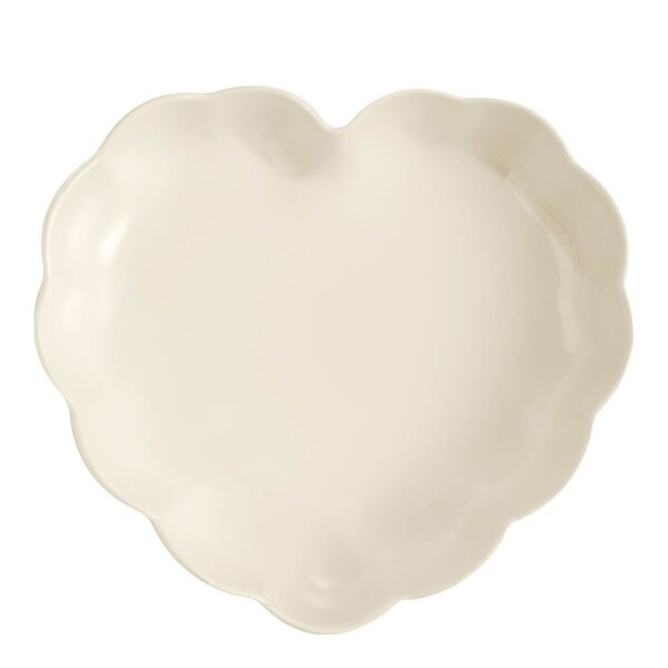 Madeleine ildfast form hjerte 26,5 cm 1,8L Cream