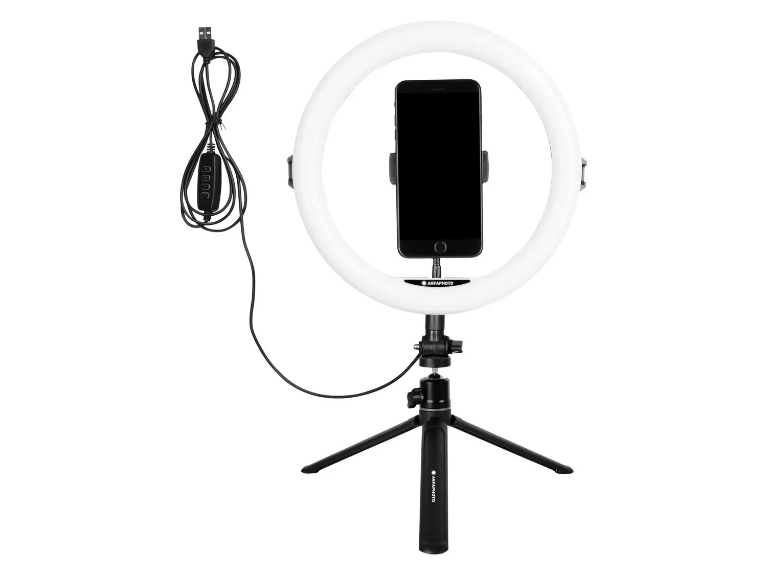 AGFAPHOTO Trpied de table + anneau LED