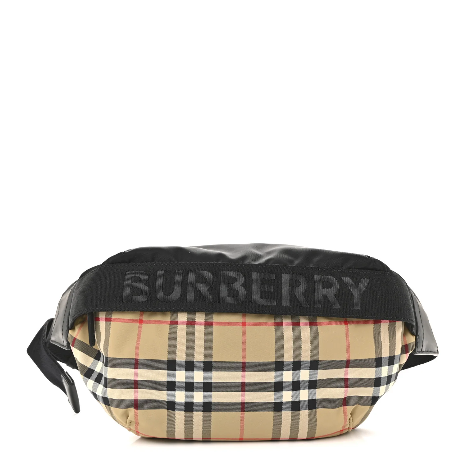 Nylon Vintage Check Sonny Bum Bag Archive Beige Black