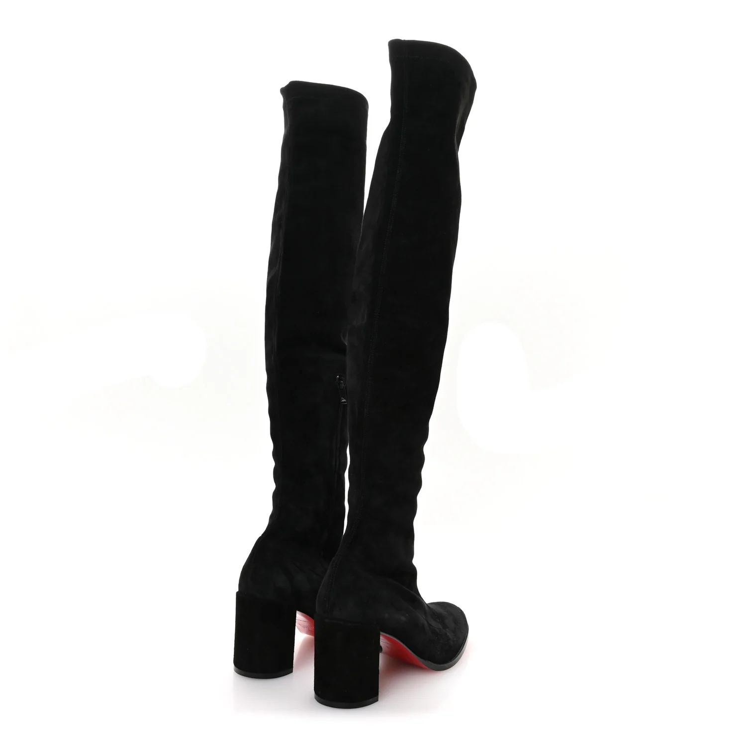 Veau Velours Stretchadoxa Botta Alta 70mm Boots 37 Black