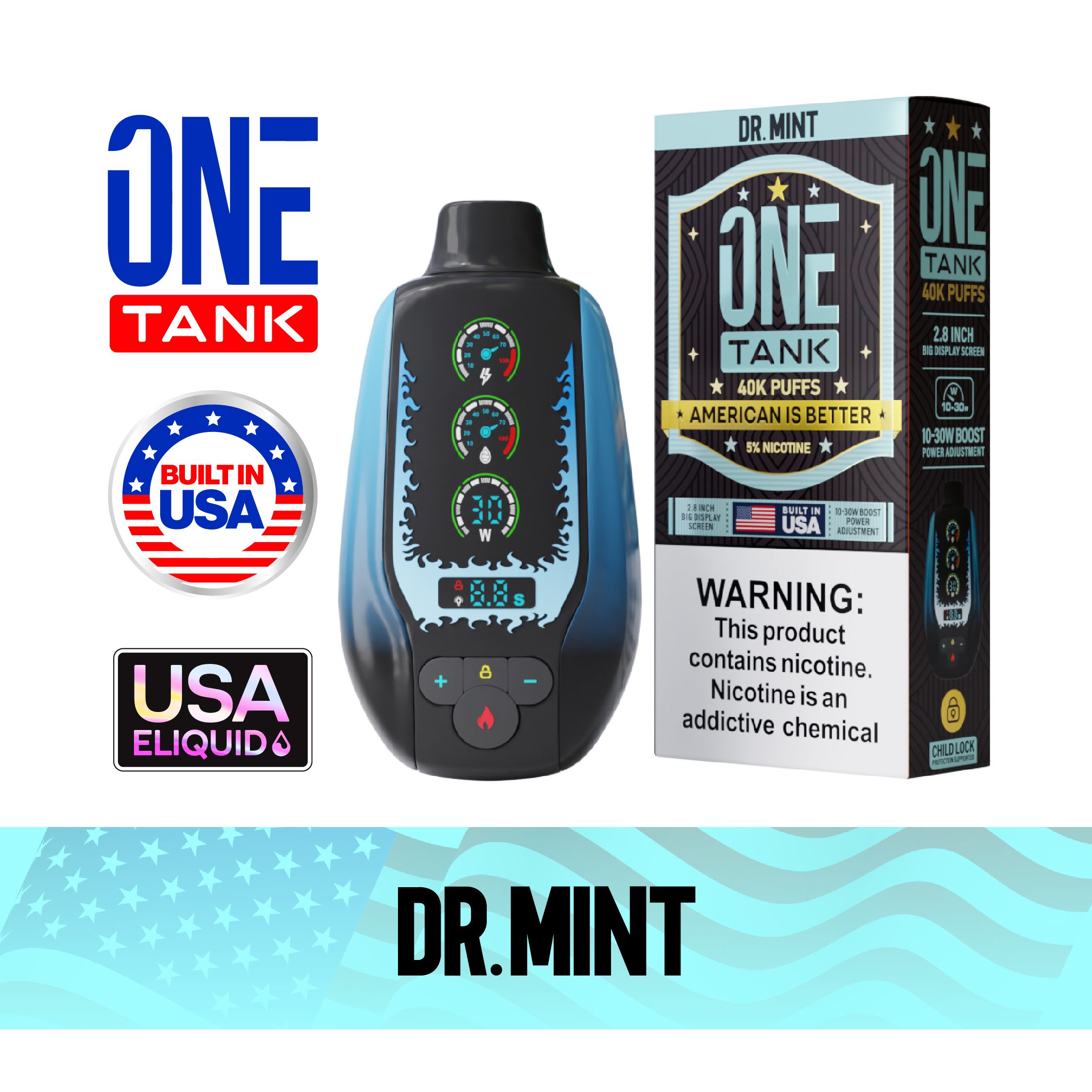 ONE TANK 40K Rechargeable Disposable Vape