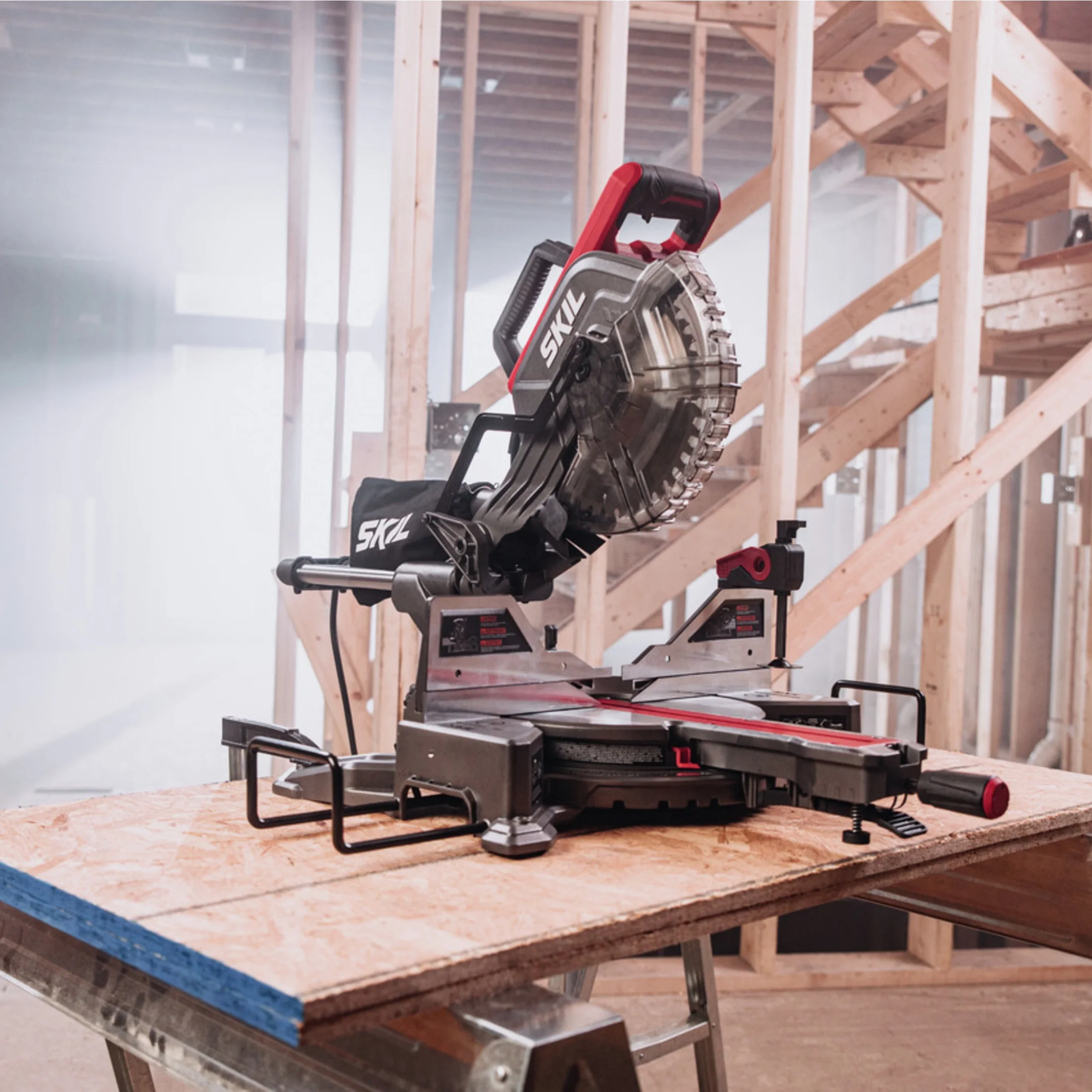 15 Amp 10'' Corded Electric Dual Bevel Sliding Miter Saw - Image 5