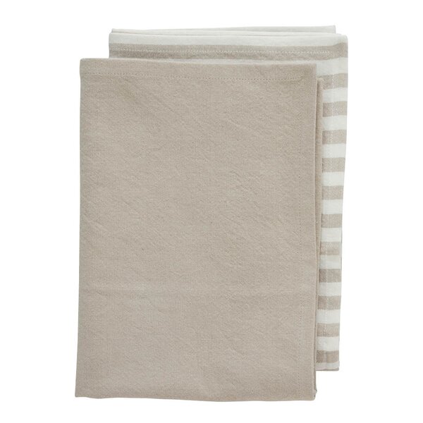 Estrille kjøkkenhåndkle 70x50 cm 2 stk beige