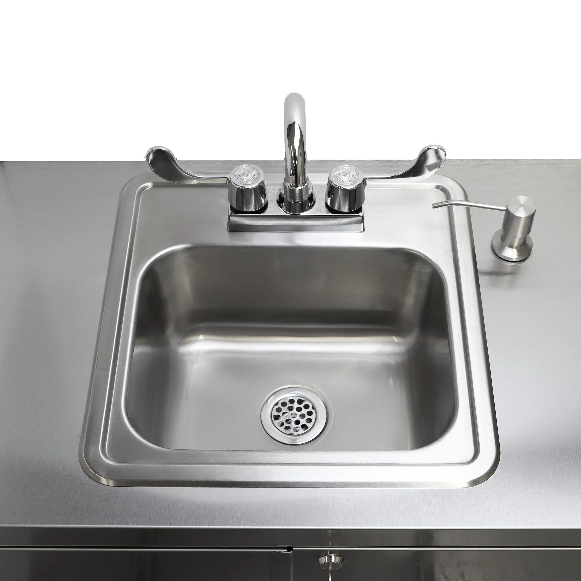 Electric Portable Sink, with Hot Water Heater and Pump Movable Steel Hand Washing Sink - Image 4