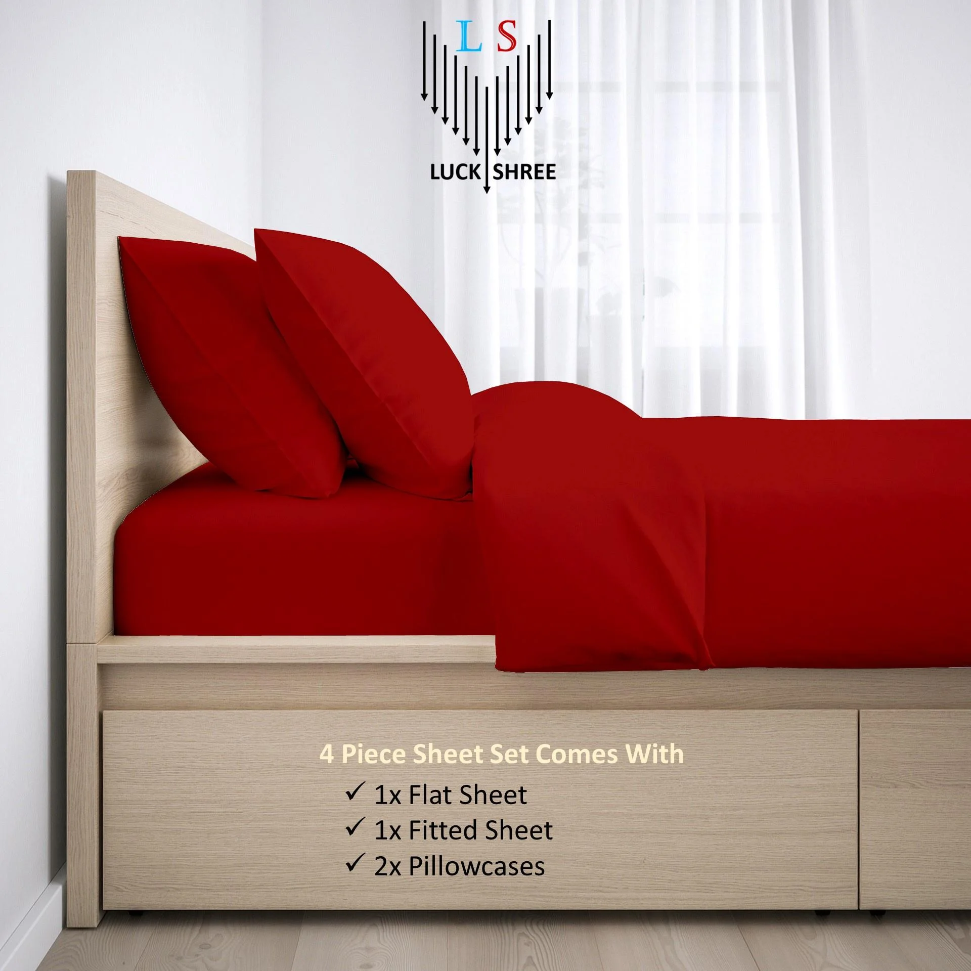 21" EXTRA DEEP POCKETS 800-Thread Count 100% Egyptian Cotton California King Sheet Set, 4PC (1 Flat, 1 Fitted, 2 Pillowcases) Long Staple Cotton, 800-TC Pure Cotton Burgundy(California King/Burgundy) - Image 5