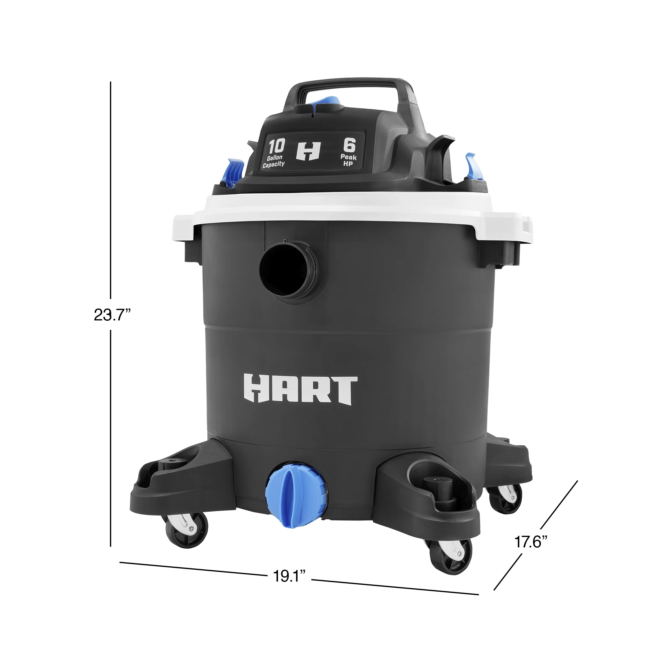 10 Gallon 6 Peak HP Poly Wet/Dry Vacuum, VOC1012PF 3703 Image 5