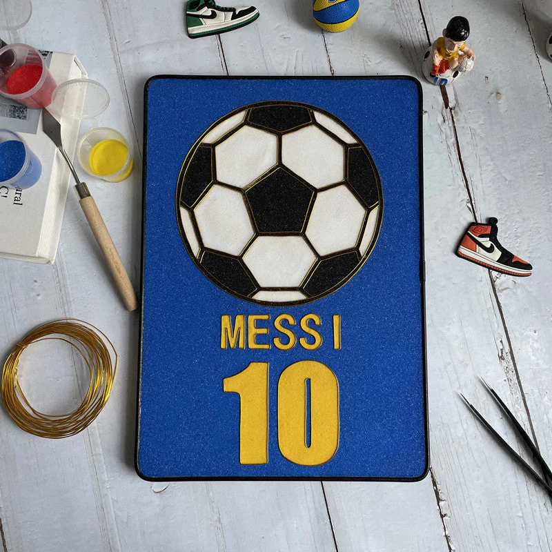 Football,Beginner Cloisonné Enamel DIY Kit, with Tutorial& All Tools