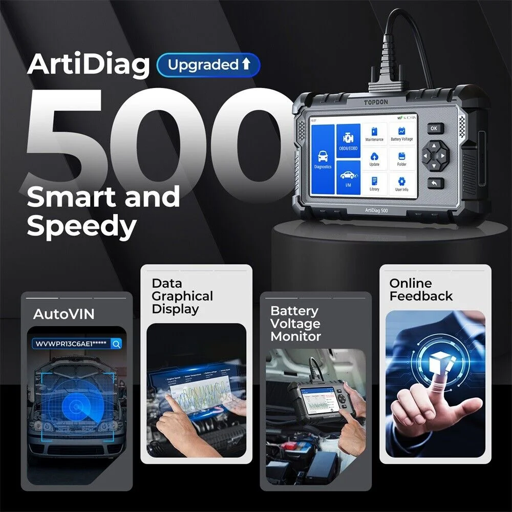OBD2 Scanner ArtiDiag500 Car Diagnostic Scanner Engine ABS SRS Transmission CAN Diagnostic Full OBD2 Test - Image 3