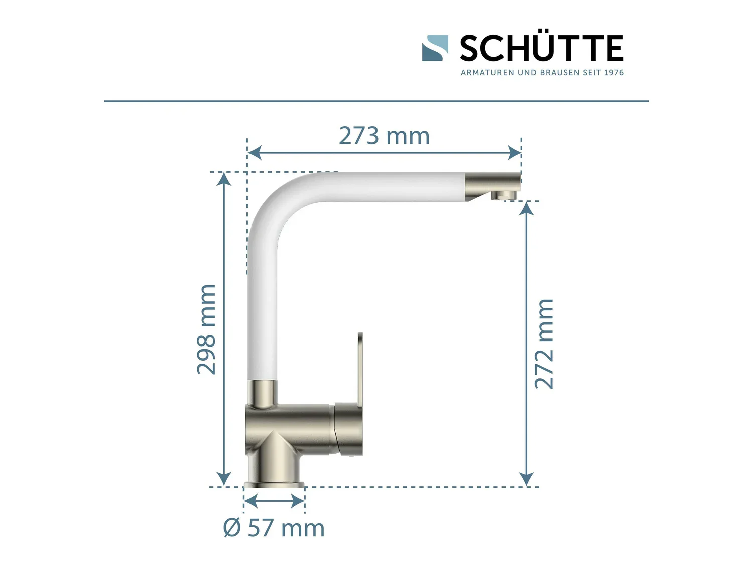 Schtte Mitigeur robinet de cuisine RIO, avec bec rtractable