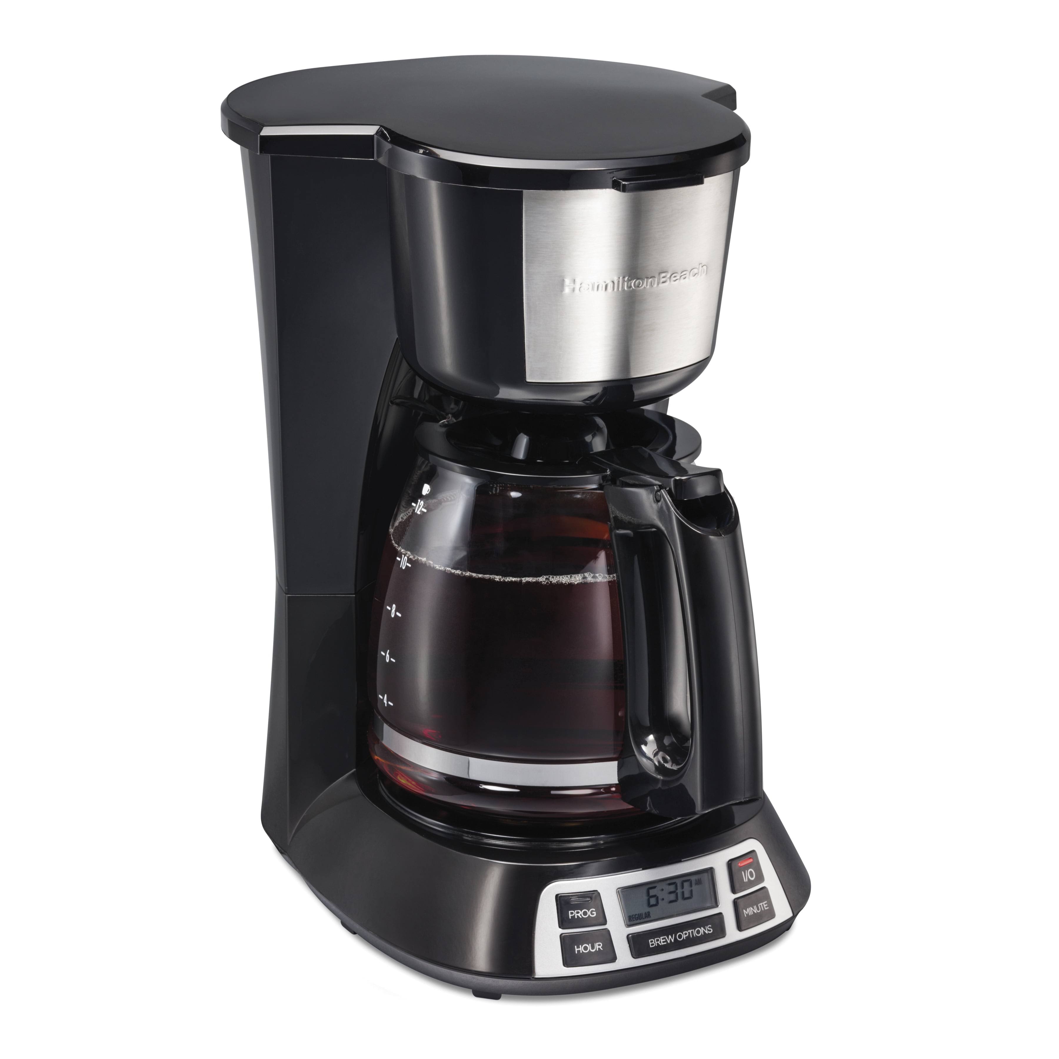 Hamilton Beach - 49630 - 12 Cups Black/Silver Coffee Maker