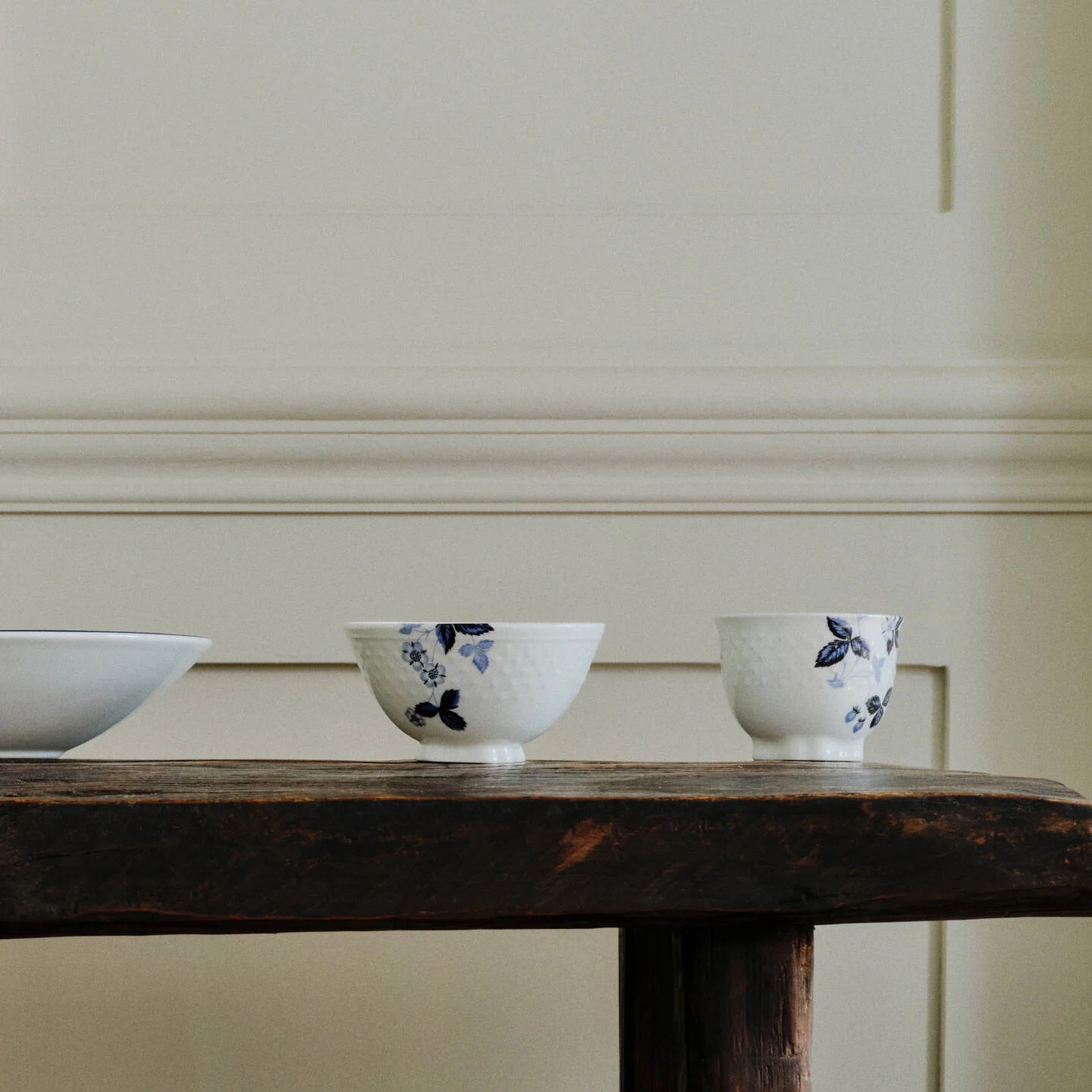 Wild Strawberry Inky Blue Tea Bowl
