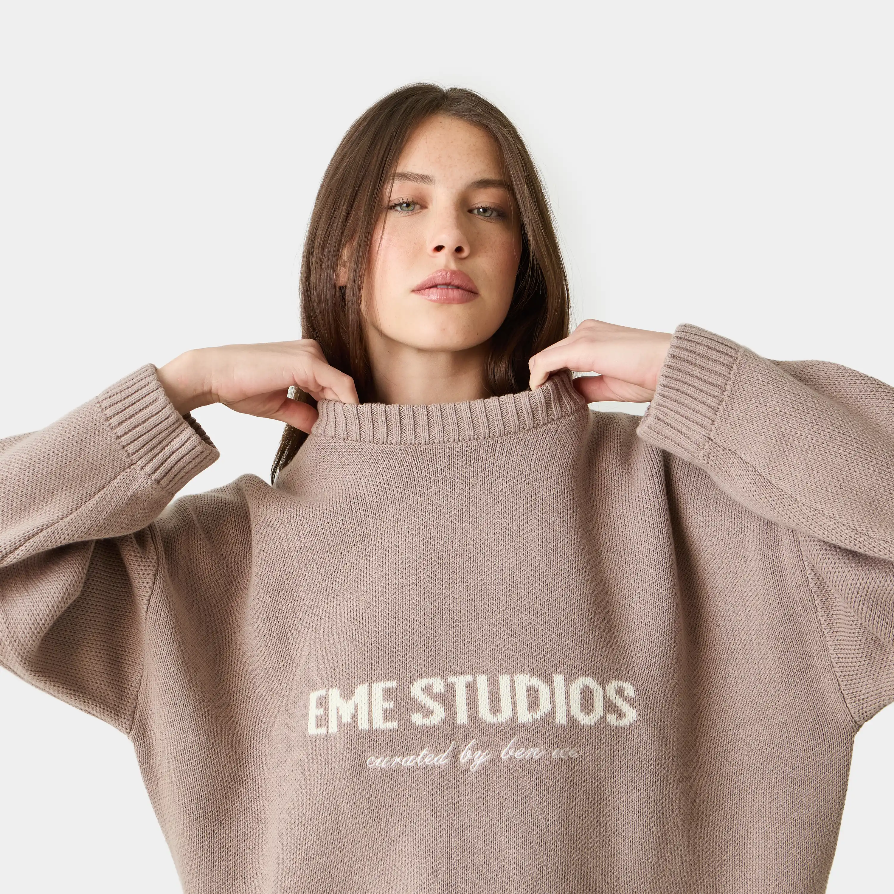 Master Muddy Brown Knit Sweater