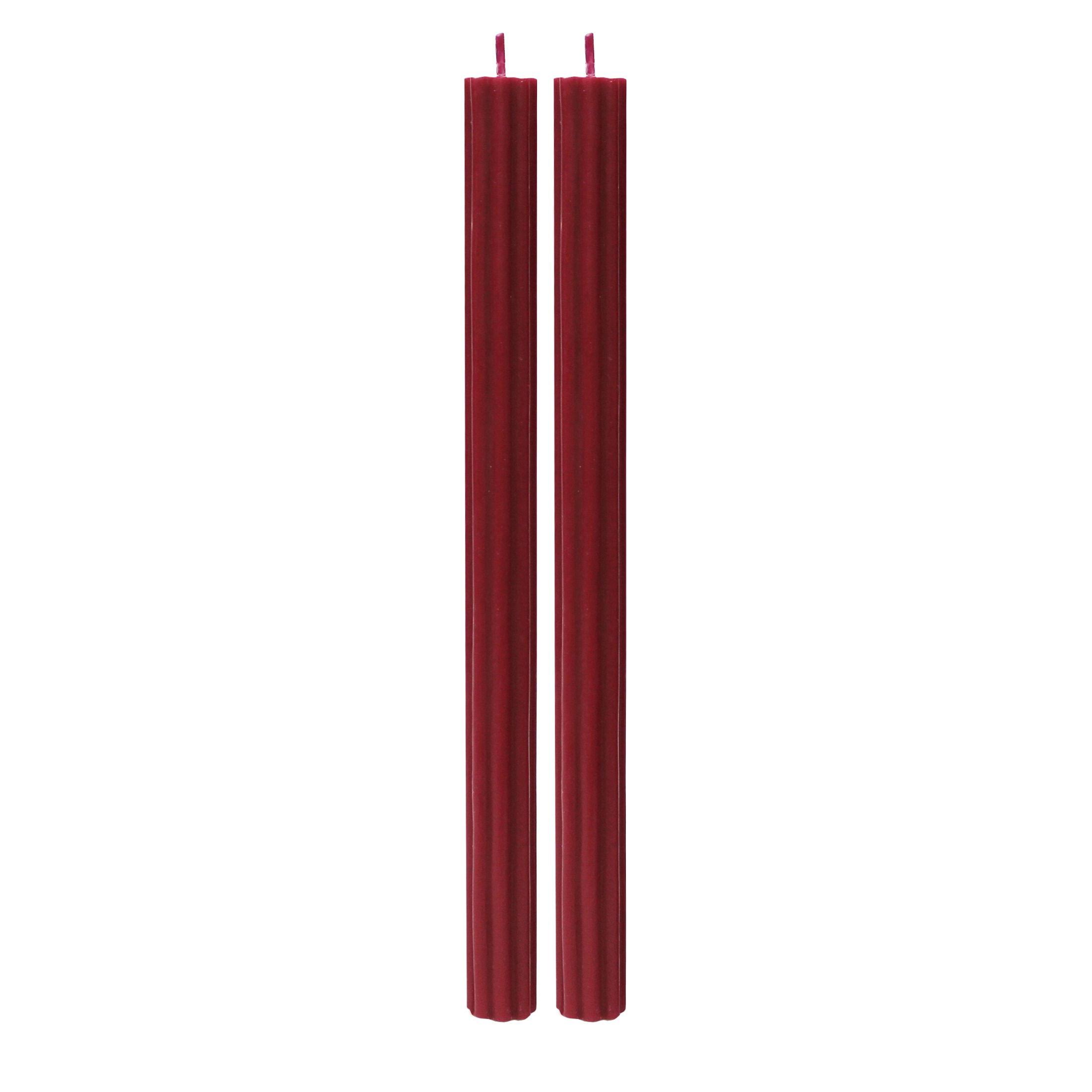 Better Homes & Gardens Unscented Taper Candles - Red - 11 in
