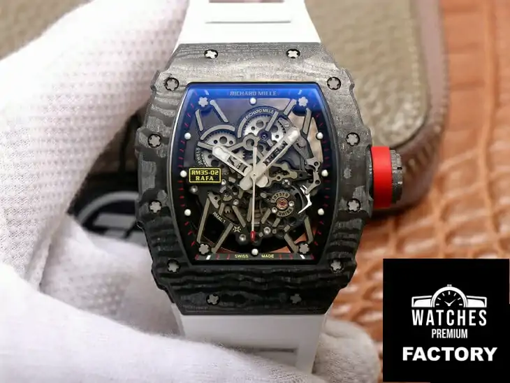 Richard Mille RM35-02 ZF Factory White Rubber Strap