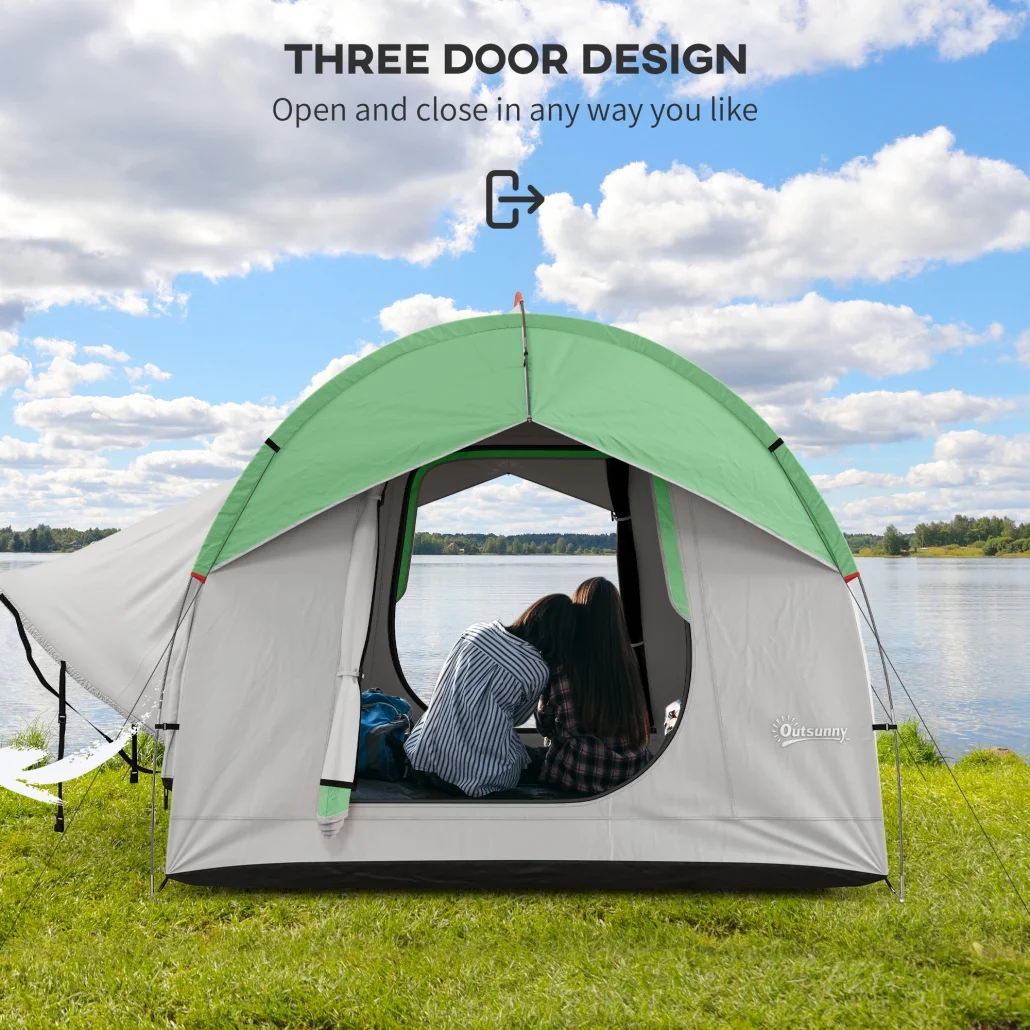 SUV Camping Tent , 2000mm Waterproof Truck with 3 Doors and Mesh Window, Car Camping Tailgate Tent for 5-6 Person Camping, Outdoor Travel, Mountaineering, Fishing, Wild Survival, Blue(Blue) - Image 10