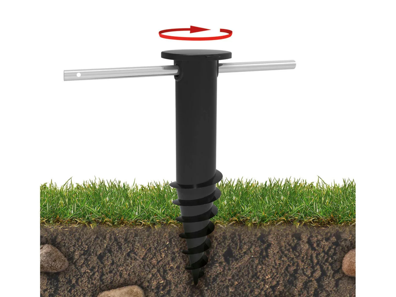 AquaPur Schoir parapluie, en aluminium