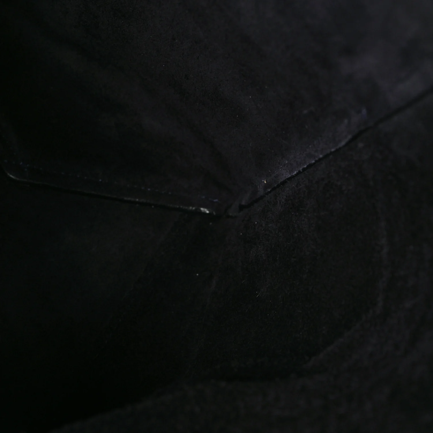 Soft Grained Calfskin Sangle Bucket Bag Navy Blue