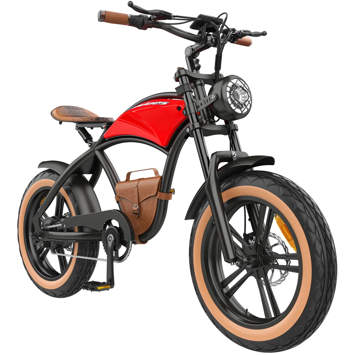 B10 Electric Mountain Bike for Men/Woman 1000W Adult Electric Bicycle 20" Fat Tire Off Road E-bike with Removable Battery up to 28 mph,Free Shipping, Red - Image 5