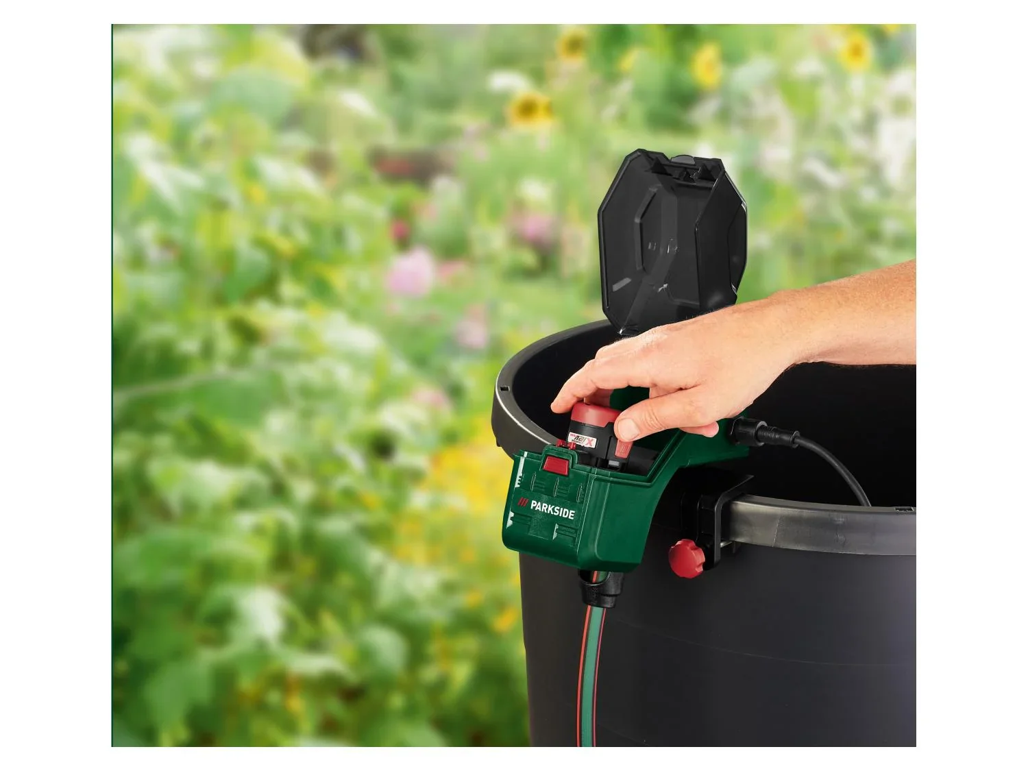PARKSIDE Pompe pour collecteur deau de pluie sans fil PRPA 12-Li A1, 12 V
