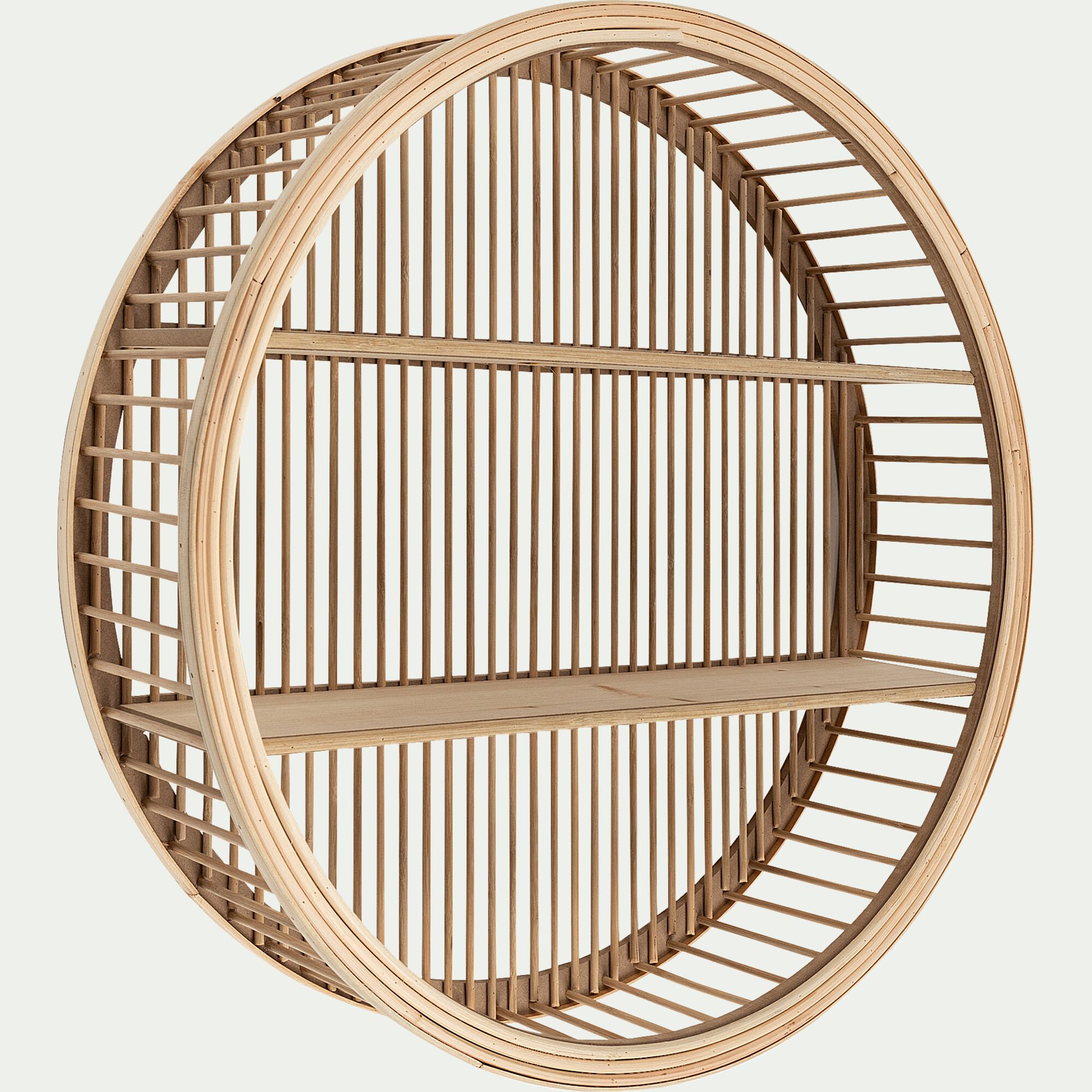 JINAH - Étagère déco en bambou D60cm - naturel
