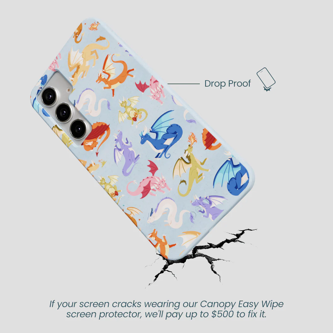 Powder Blue Dragon Cuties Samsung Galaxy S25+(Plus) Case