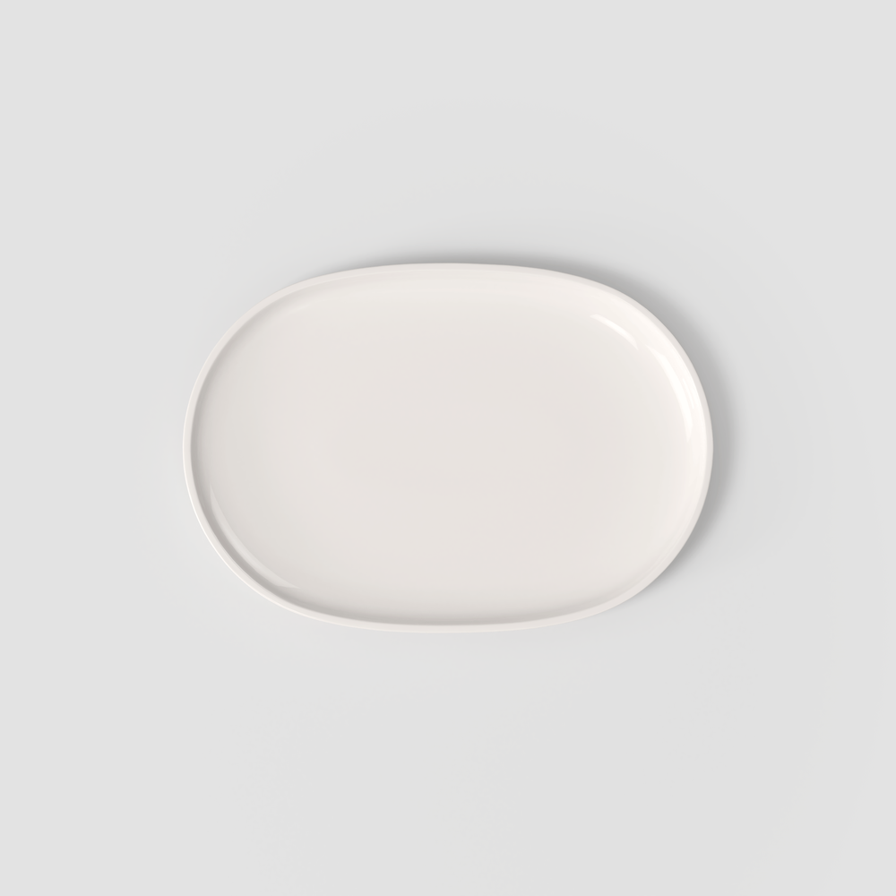 Artesano Fish plate - White, 17.1'' x 11.9'', Premium Porcelain