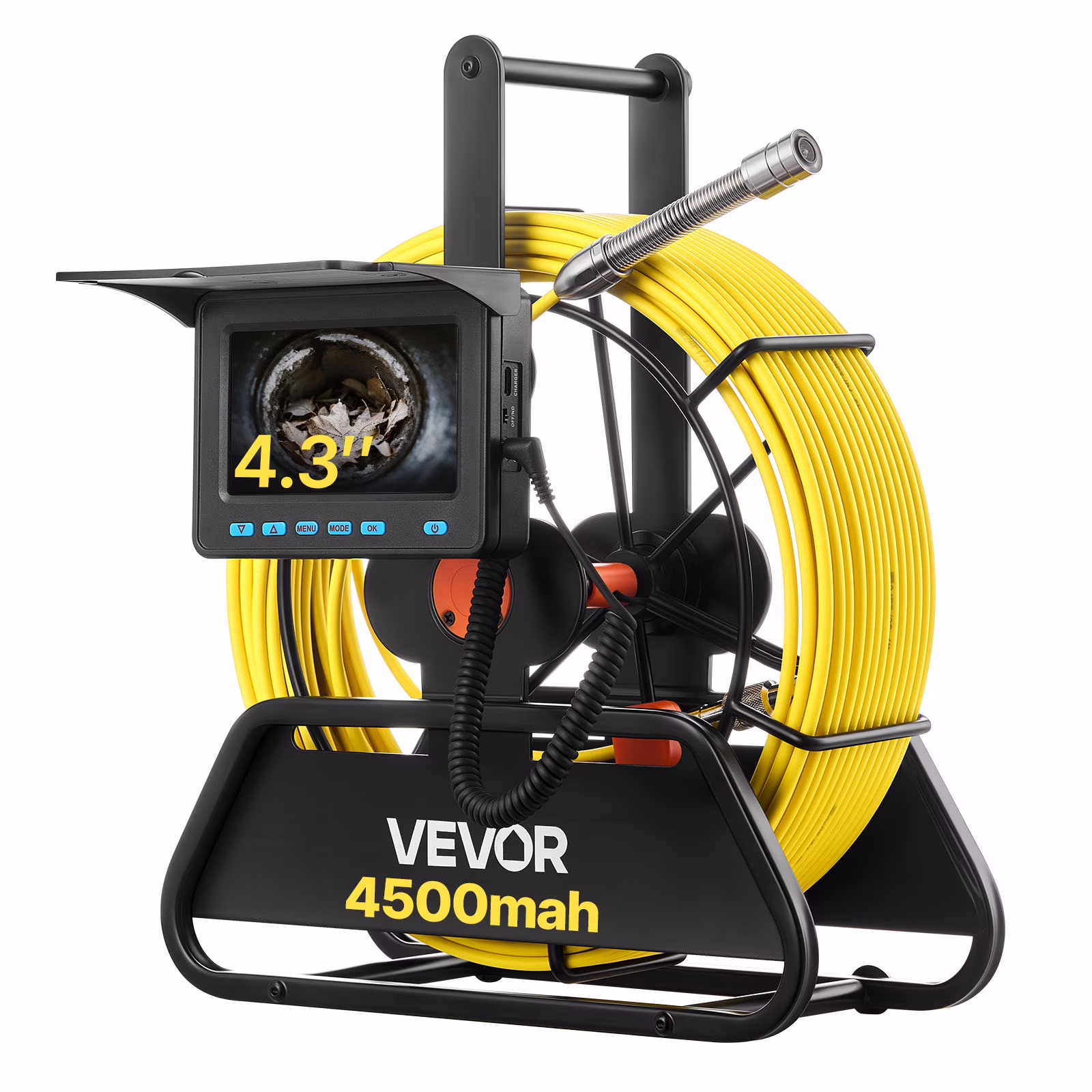 VEVOR Sewer Camera, 98 Ft/30m, 4.3