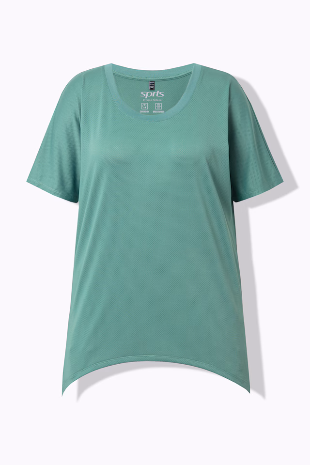 Quick Drying Pointed Hem Stretch Fit Tee