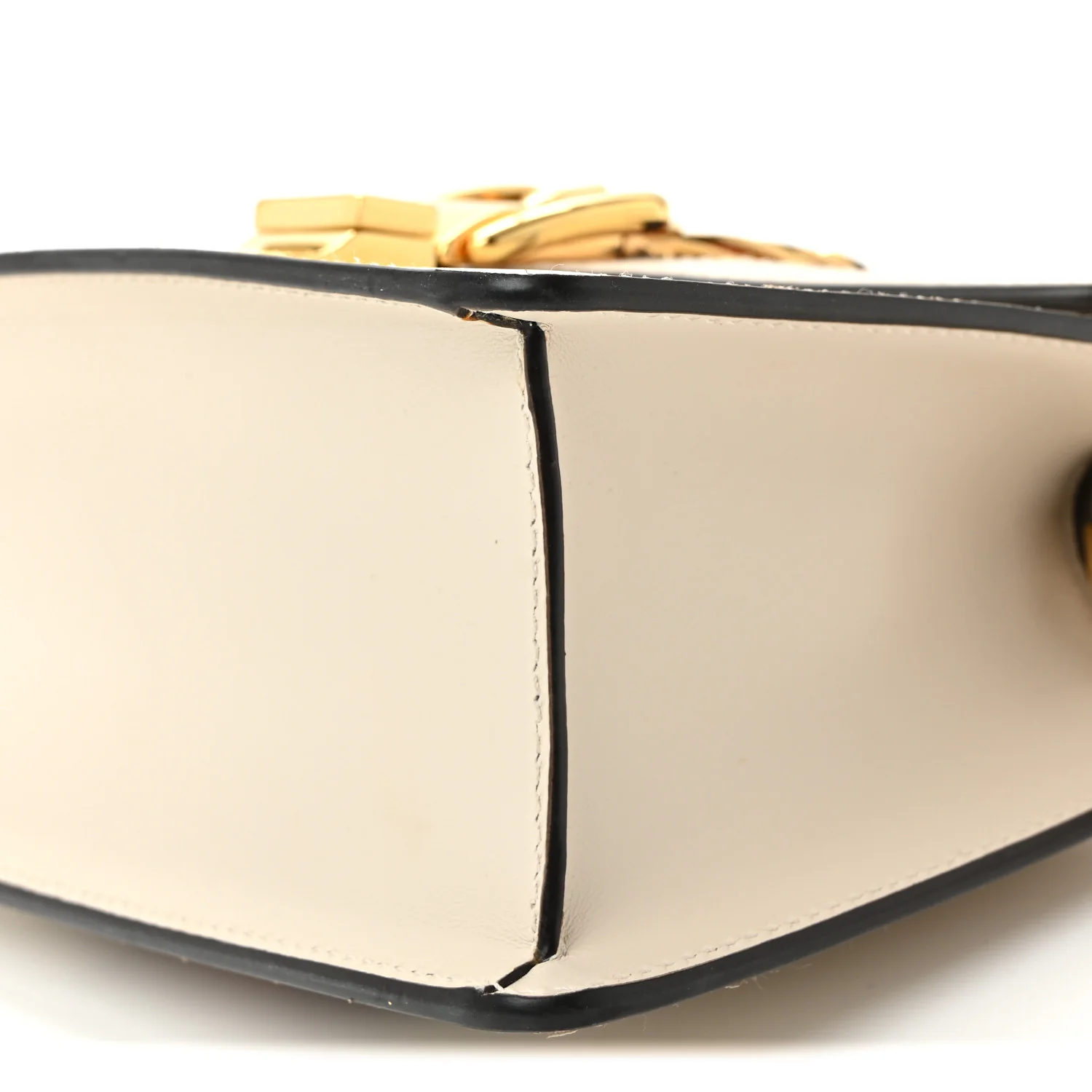 Calfskin Mini Sylvie Top Handle Bag White