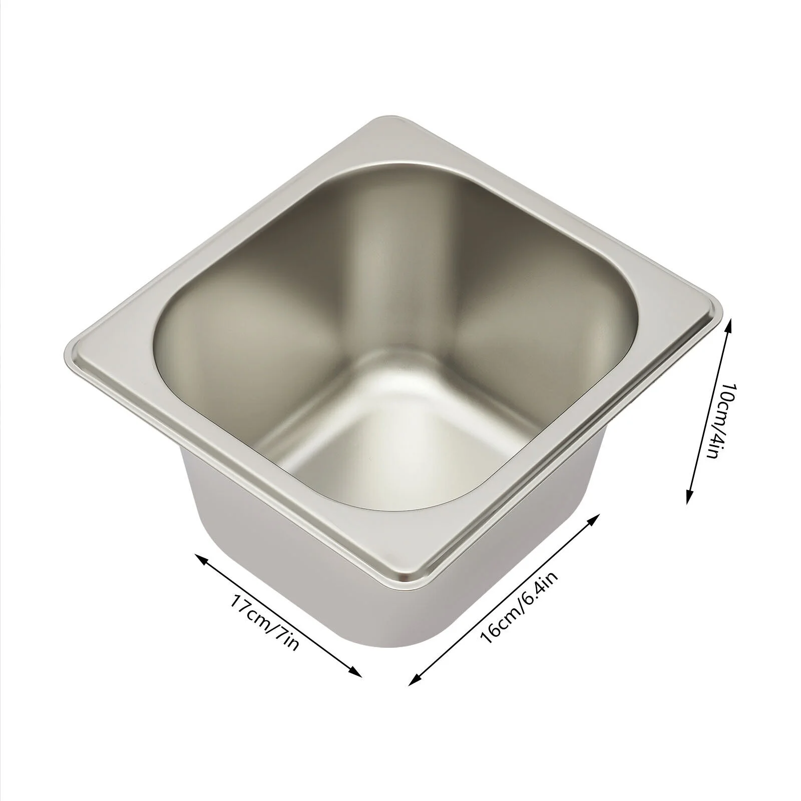 Stainless Steel Ice Food Serving Display Tray with 6 Pans a?? Hot Cold Buffet Chiller Server, PC Roll Cover, Dual-Sided Access, 3.59qt Each Pan, for Catering Party Use - Image 6