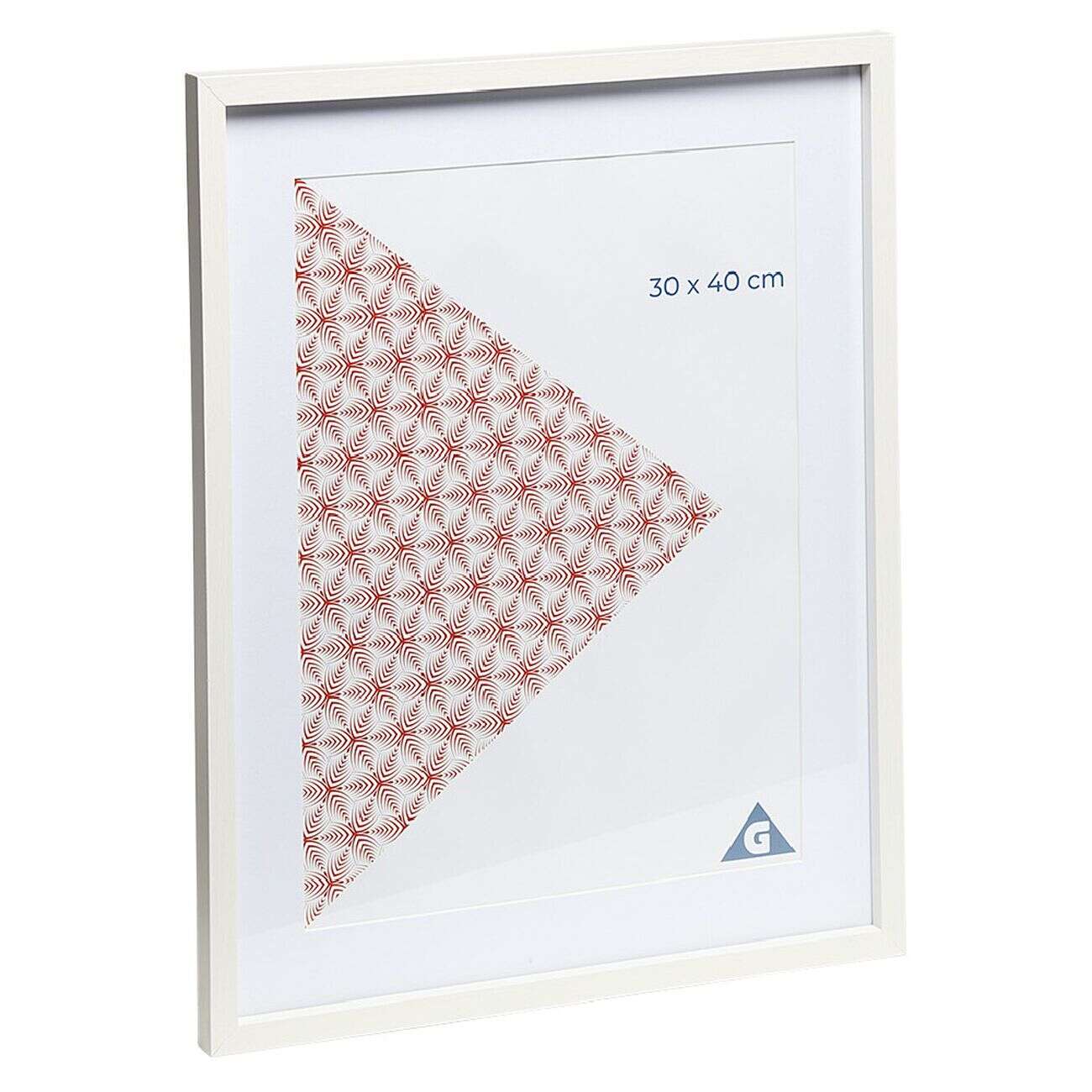 Cadre photo 45x55 blanc en bois