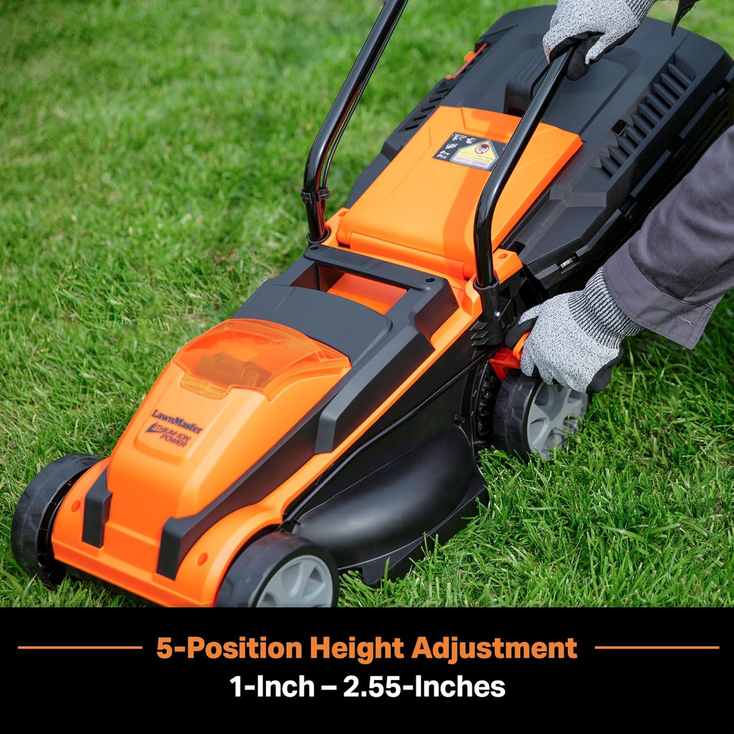 Tondeuse à gazon sans fil LawnMaster CLM2413A de 33 cm (13 pouces) 24 V Max avec 2 batteries de 4,0 Ah et chargeur