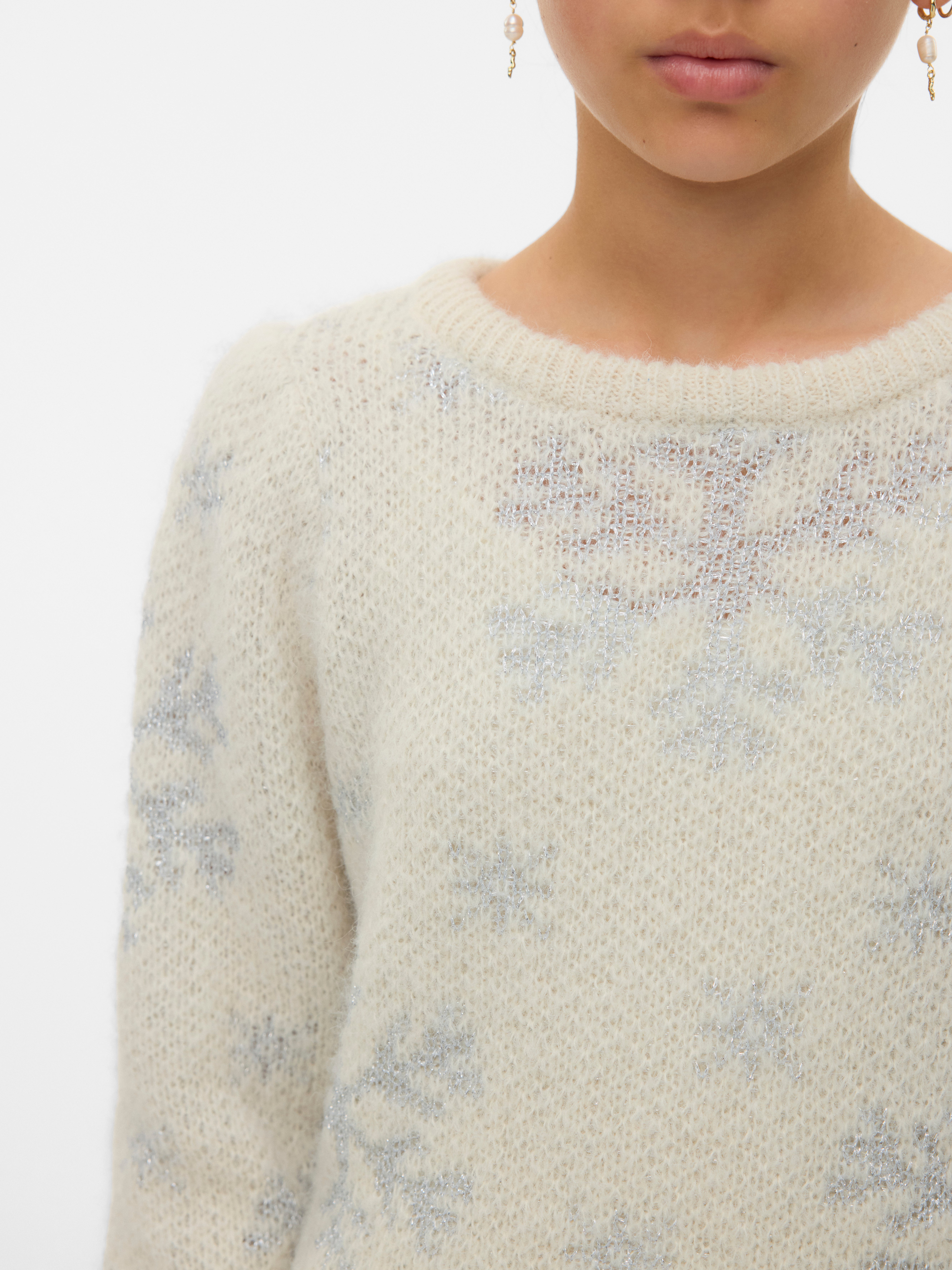 VERO MODA® VMNEWSNOWYFROST Knitted pullover