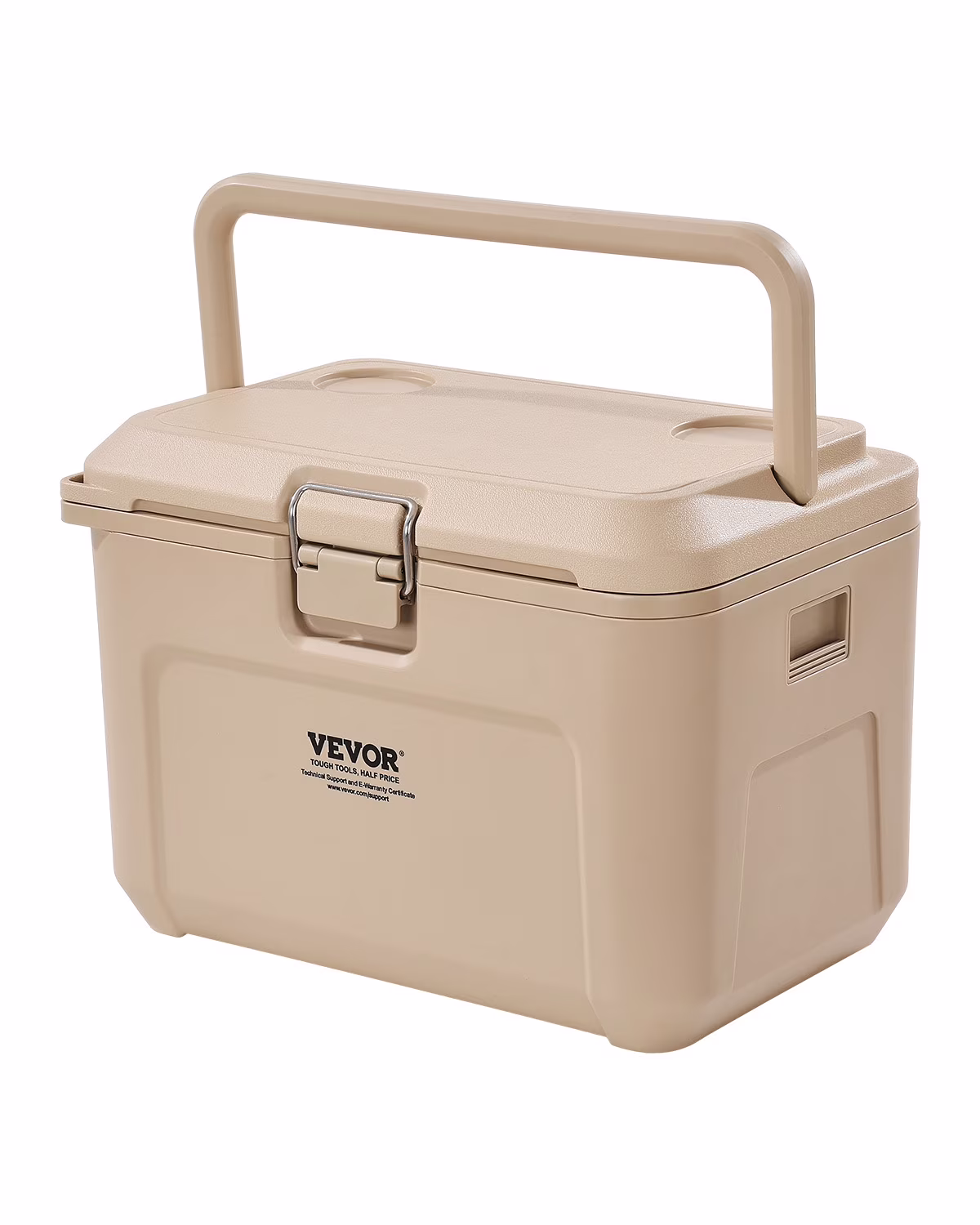 VEVOR Portable Cooler, 16.5 QT Hard Cooler with Ice Retention, Heavy-Duty Handles and Cup Holder, Lightweight Rigid Material Insulated Portable Cooler, Suitable for Family Picnics and Short Trips VEVOR Portable Cooler, 16.5 QT Hard Cooler with Ice Retention, Heavy-Duty Handles and Cup Holder, Lightweight Rigid Material Insulated Portable Cooler, Suitable for Family Picnics and Short Trips