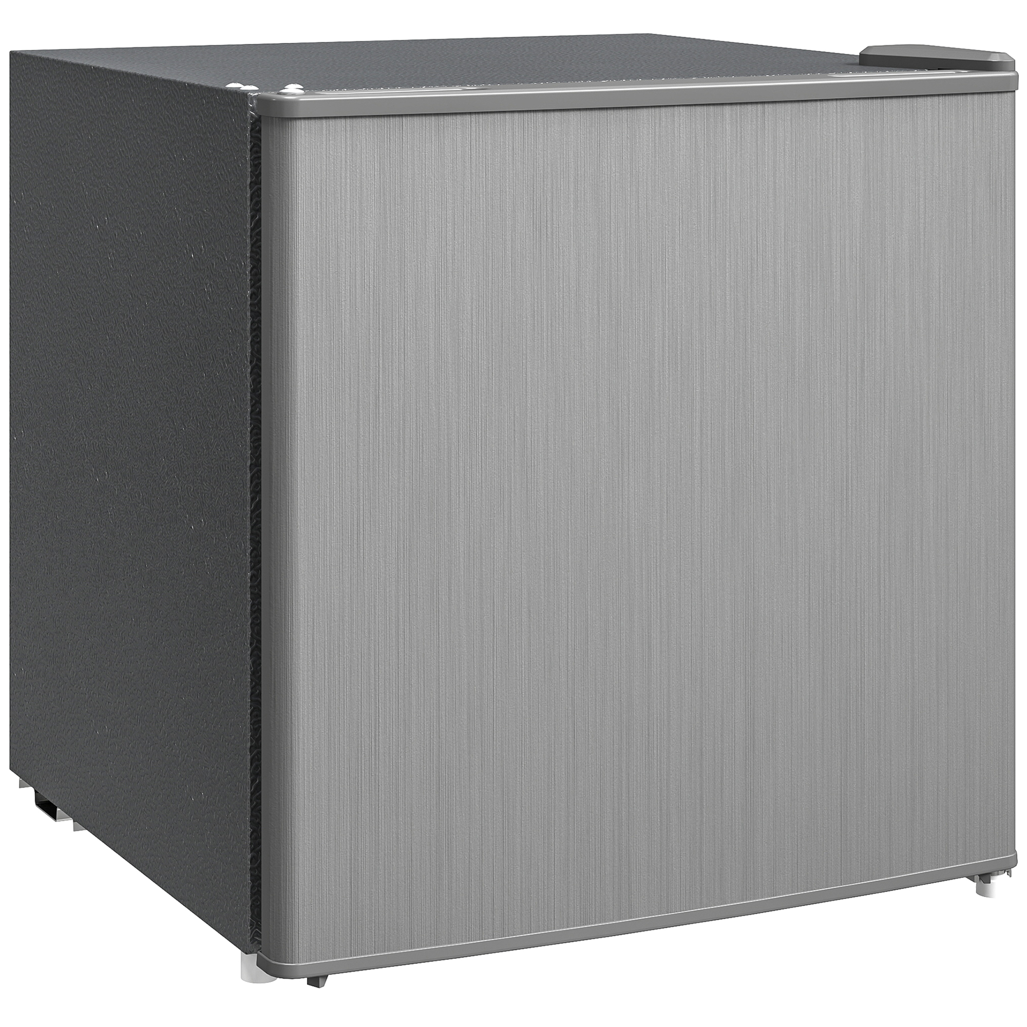 HOMCOM Mini-Vriezer 35 L, Electrische Vriesbox, Vrijstaand 161W, Mini Diepvrieskist 47 x 44,2 x 48,8 cm, Grijs
