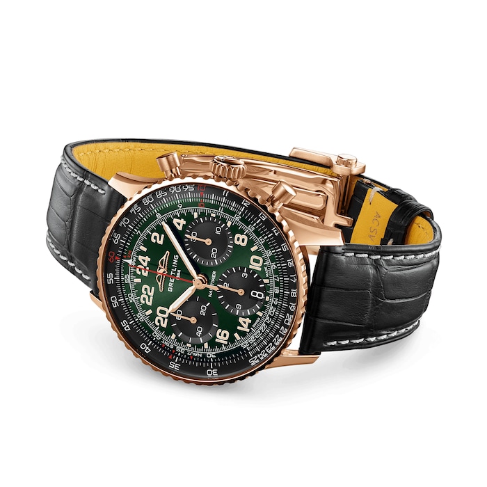 [Super Clone]Navitimer Cosmanaute 41mm Limited Edition Mens Watch Green