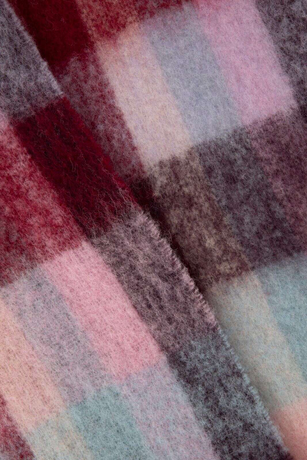 Multicolour geruite sjaal