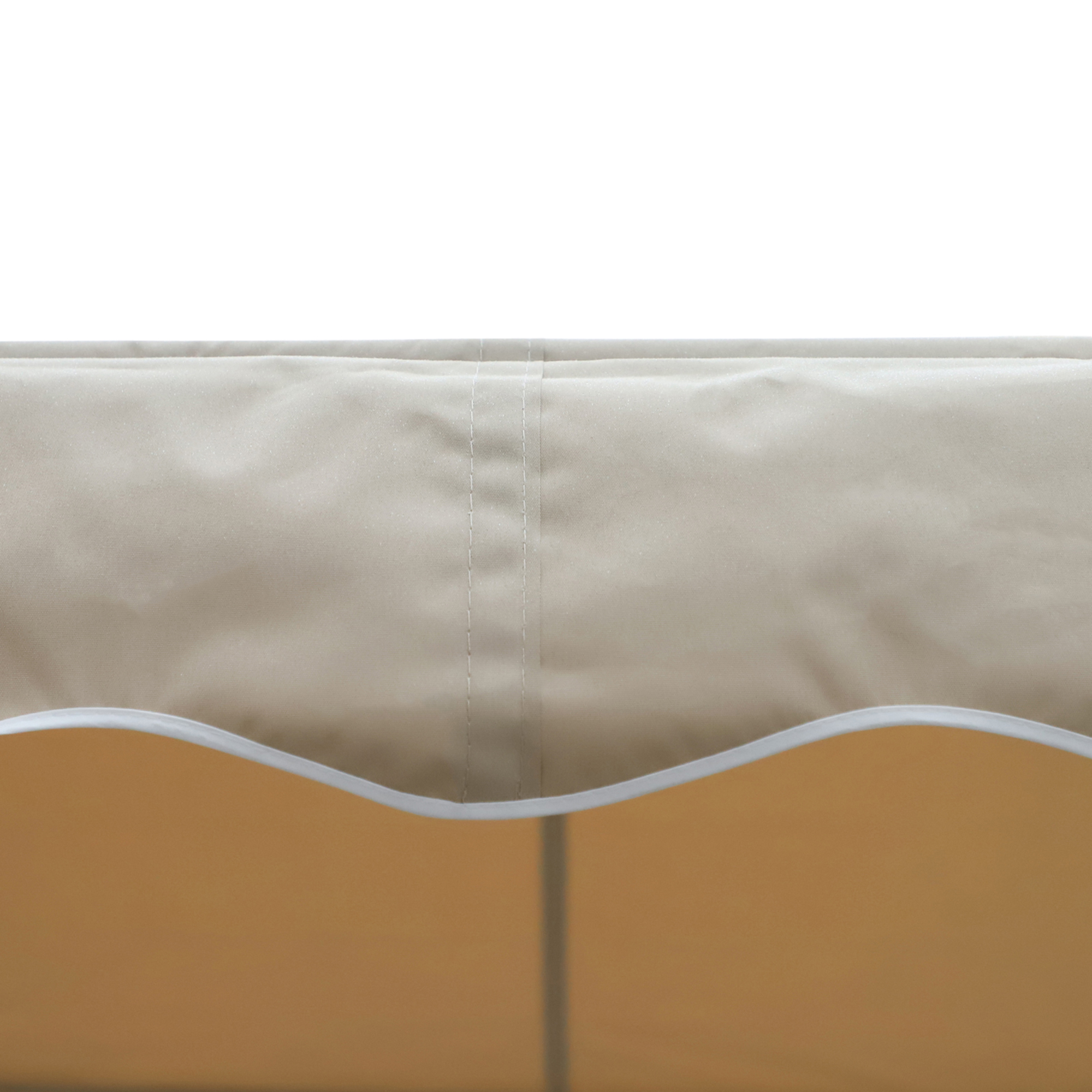 Outsunny Staande luifel met knikarm tuinluifel luifel zwengel crème 4,5 x 3,42 m