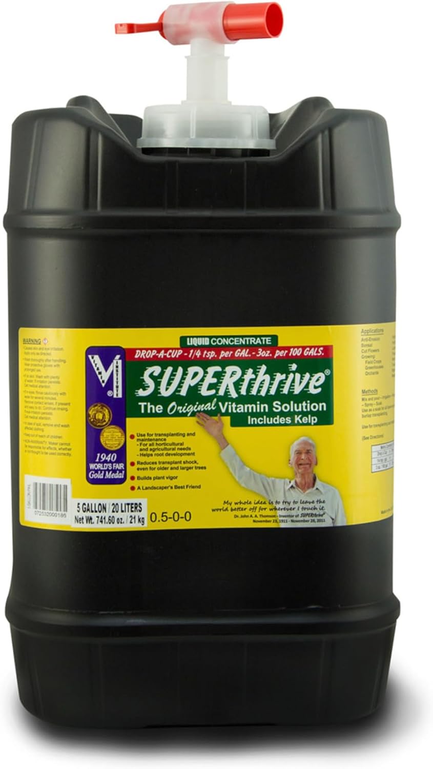 Solution vitaminée pour plantes SUPERthrive VI30182, 5 gallons