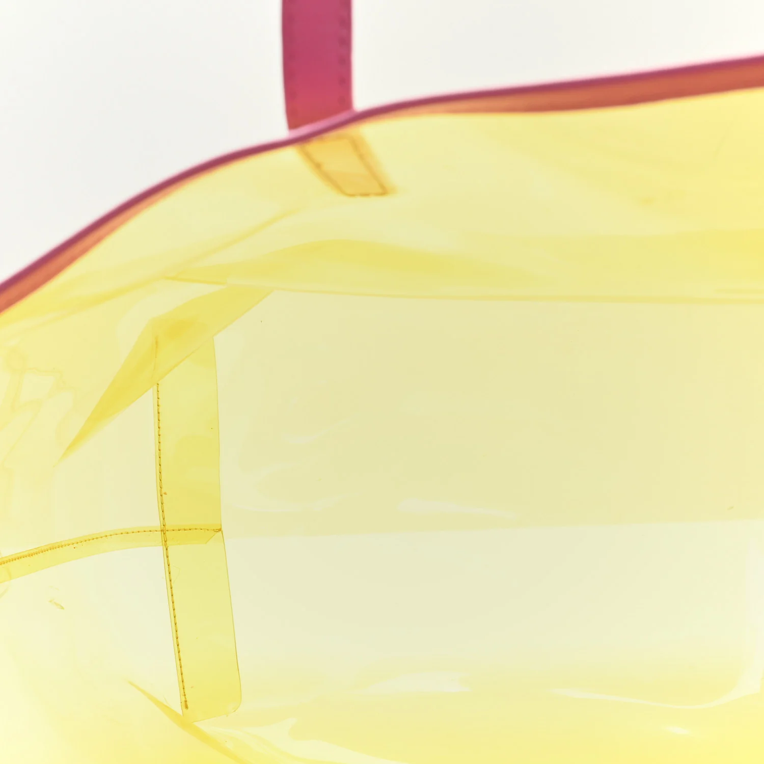 Vinyl Calfskin 90s Logo Tote Yellow