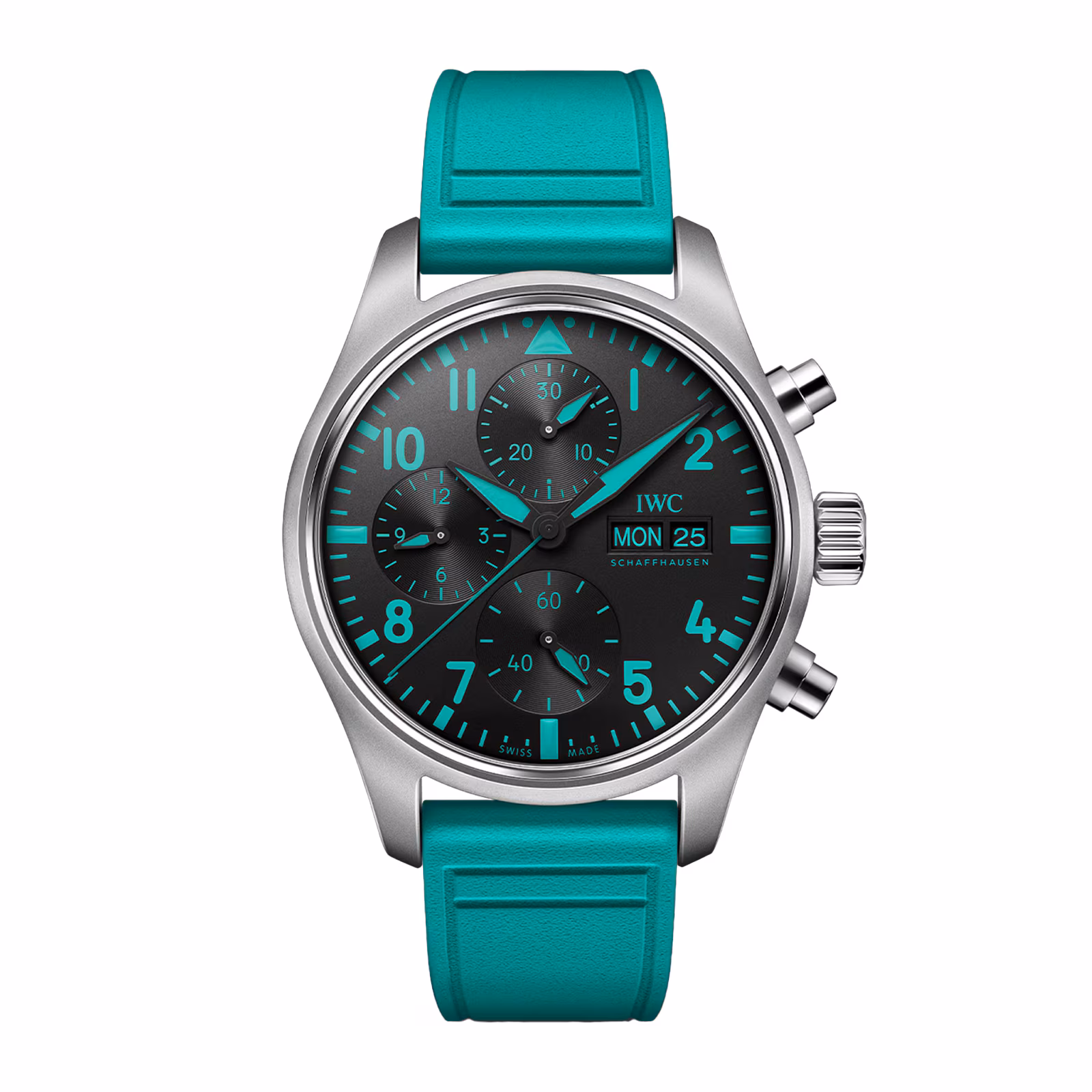 【Super Clone】IWC Pilot Chronograph Mercedes - AMG Petronas Formula One Team 41mm Mens Watch Black IW388108