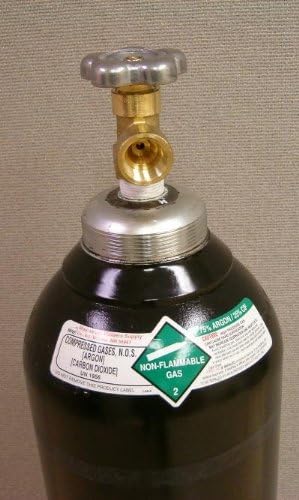 Bouteille de gaz de soudage CGA 580, 80 pi³ (75 % argon, 25 % CO₂) - PLEIN