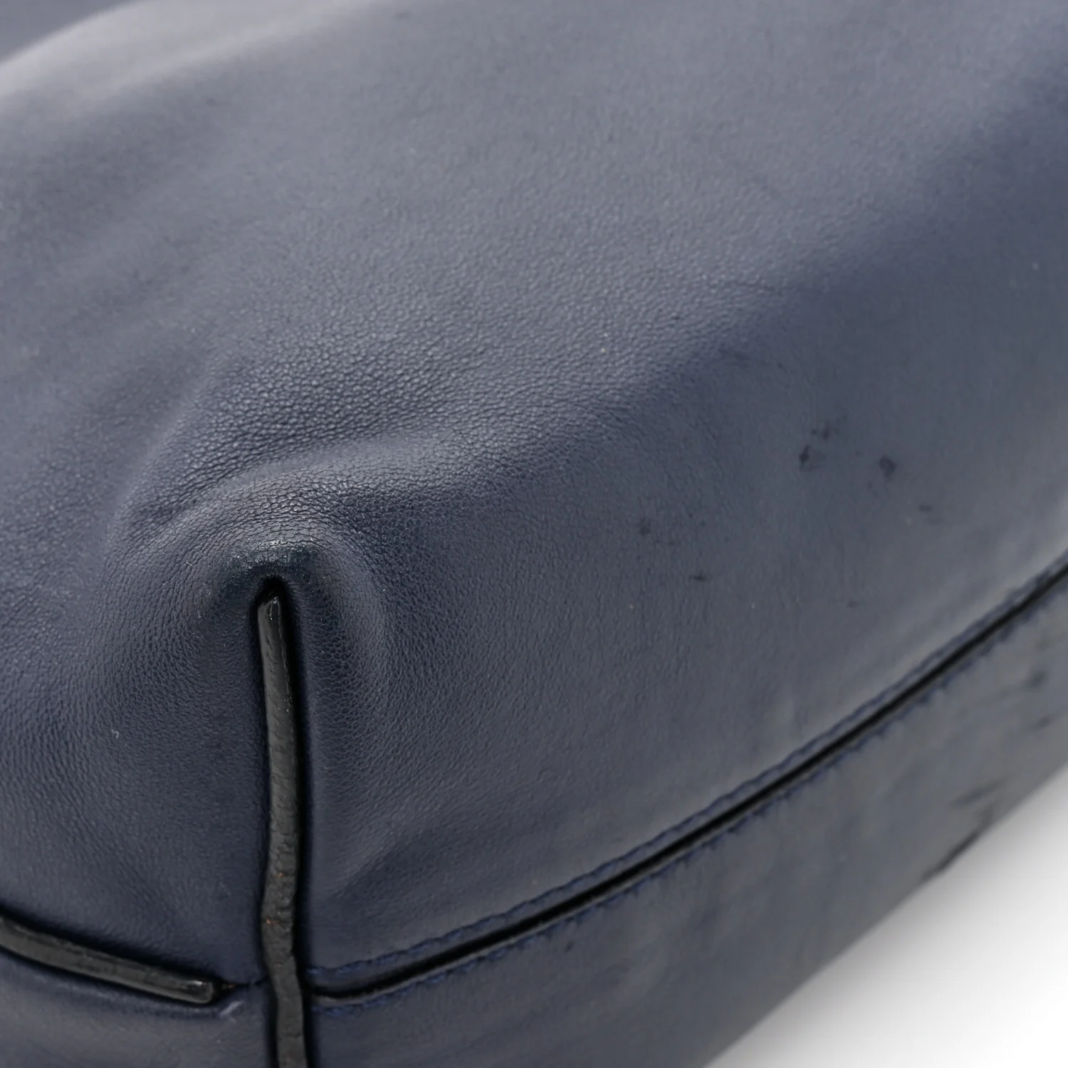 Calfskin Mini Flamenco Knot Clutch Abyss Blue
