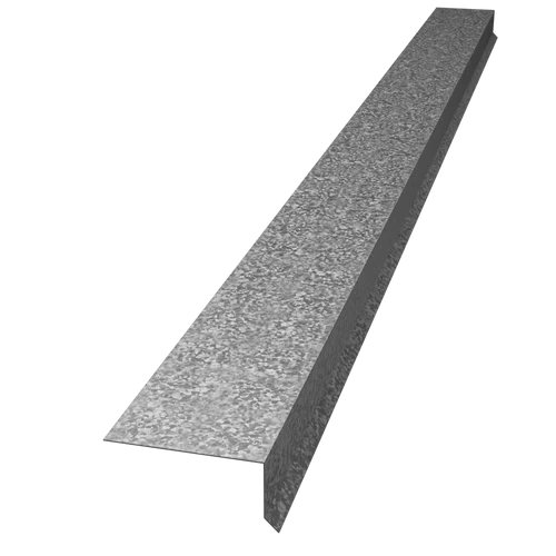 Able Sheet Metal 1 in. x 2 in. 5/12 Grip Edge Drip Edge Flashing, 28 Gauge, Brown, 10 ft. (SKU 14MIAG851B)