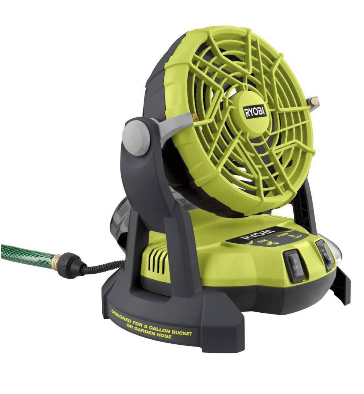 Ryobi ONE+ 18V Portable Bucket Top Misting Fan (Tool Only)