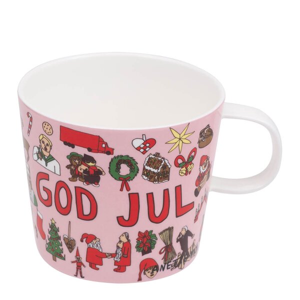 Anette Moi krus 27 cl God jul rosa
