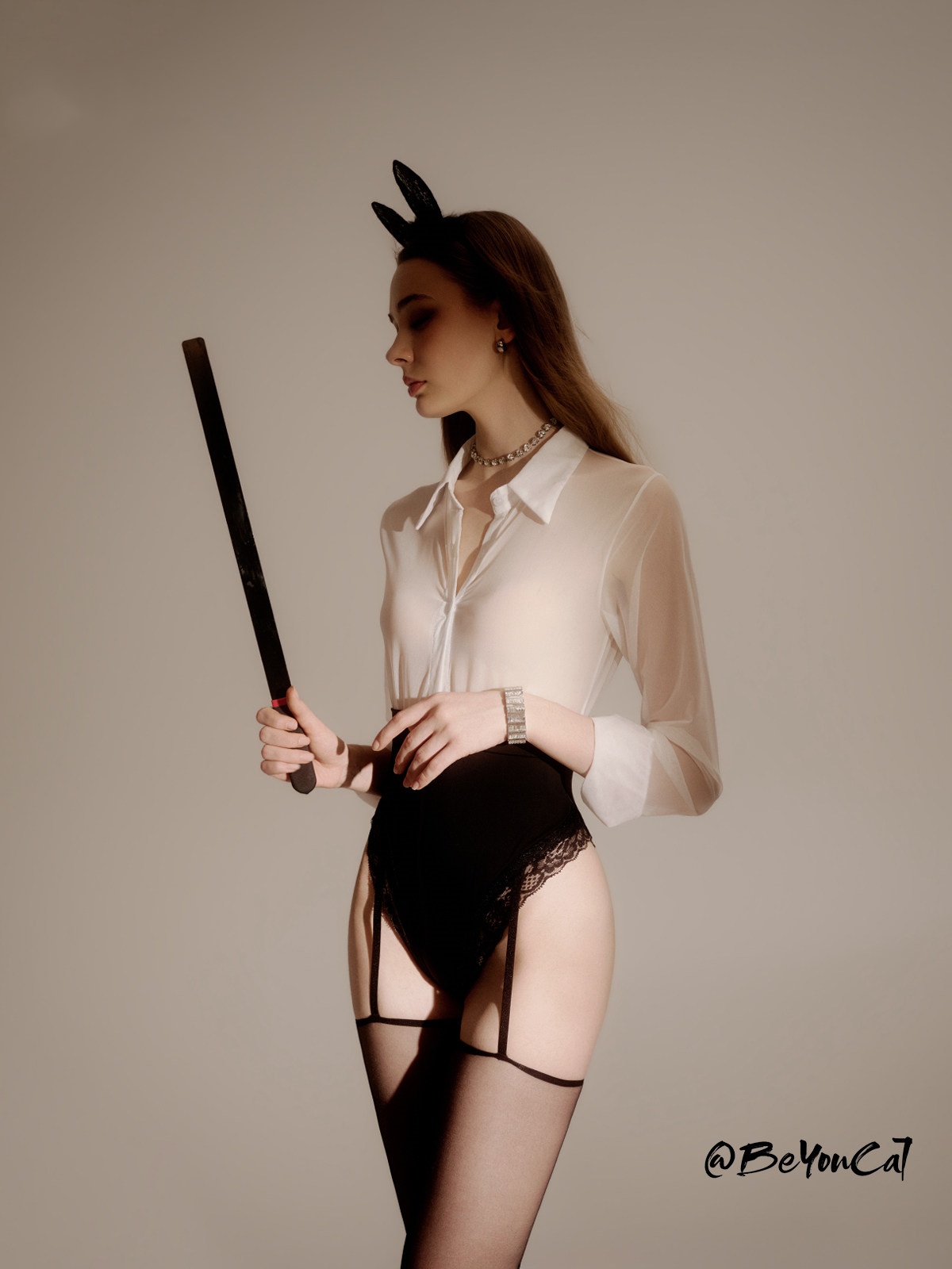 Bu You Cat: Secretary's Sexy Form-Fitting Uniform Jumpsuit